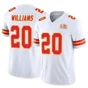 Youth Kansas City Chiefs Nohl Williams White Limited Vapor F.U.S.E. Super Bowl LIX Jersey By Nike