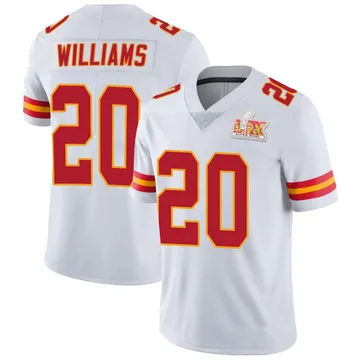 Youth Kansas City Chiefs Nohl Williams White Limited Vapor Untouchable Super Bowl LIX Jersey By Nike