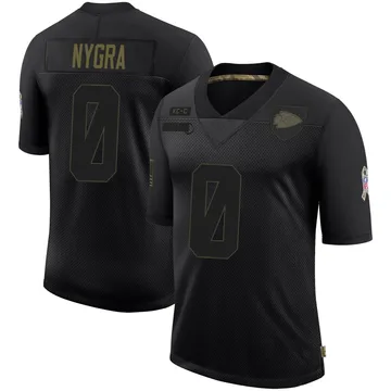Youth Kansas City Chiefs Pete Nygra Black Limited 2020 Salute To Service Jersey By Nike