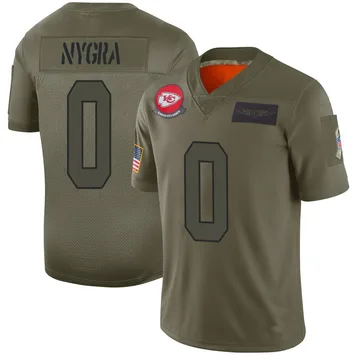 Youth Kansas City Chiefs Pete Nygra Camo Limited 2019 Salute to Service Jersey By Nike
