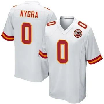 Youth Kansas City Chiefs Pete Nygra White Game Jersey By Nike