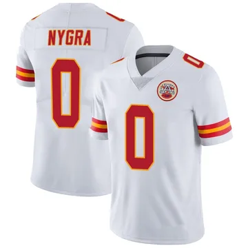 Youth Kansas City Chiefs Pete Nygra White Limited Vapor Untouchable Jersey By Nike