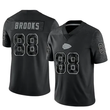 Youth Kansas City Chiefs Phillip Brooks Black Limited Reflective Jersey By Nike