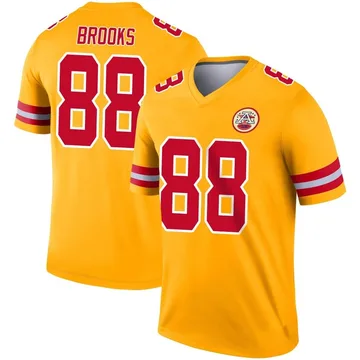 Youth Kansas City Chiefs Phillip Brooks Gold Legend Inverted Jersey By Nike