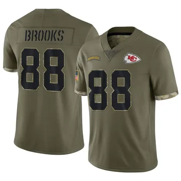 Youth Kansas City Chiefs Phillip Brooks Olive Limited 2022 Salute To Service Jersey By Nike