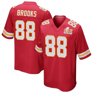 Youth Kansas City Chiefs Phillip Brooks Red Game Team Color Super Bowl LIX Jersey By Nike