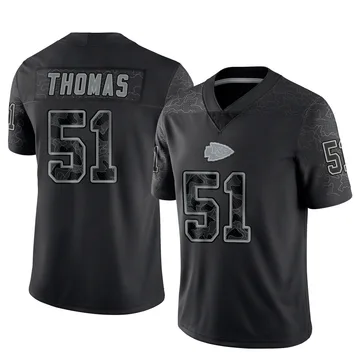 Youth Kansas City Chiefs R Mason Thomas Black Limited Reflective Jersey By Nike