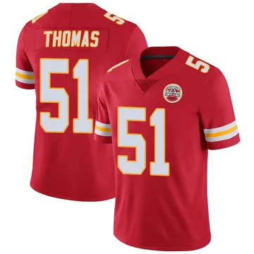 Youth Kansas City Chiefs R Mason Thomas Red Limited Team Color Vapor Untouchable Jersey By Nike