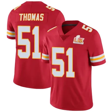 Youth Kansas City Chiefs R Mason Thomas Red Limited Team Color Vapor Untouchable Super Bowl LIX Jersey By Nike