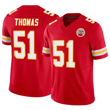 Youth Kansas City Chiefs R Mason Thomas Red Limited Vapor F.U.S.E. Jersey By Nike