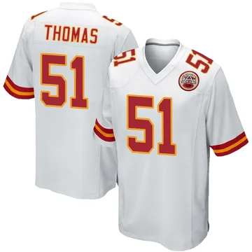 Youth Kansas City Chiefs R Mason Thomas White Game Jersey By Nike