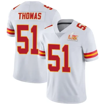 Youth Kansas City Chiefs R Mason Thomas White Limited Vapor Untouchable Super Bowl LIX Jersey By Nike