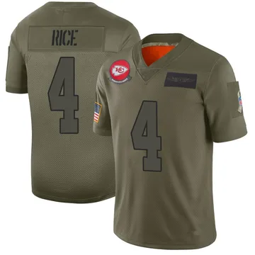 Youth Kansas City Chiefs Rashee Rice Camo Limited 2019 Salute to Service Jersey By Nike