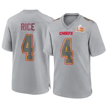 Youth Kansas City Chiefs Rashee Rice Gray Game Atmosphere Fashion Super Bowl LIX Jersey By Nike