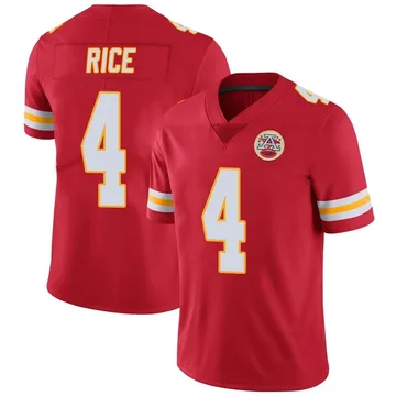 Youth Kansas City Chiefs Rashee Rice Red Limited Team Color Vapor Untouchable Jersey By Nike