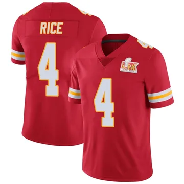 Youth Kansas City Chiefs Rashee Rice Red Limited Team Color Vapor Untouchable Super Bowl LIX Jersey By Nike
