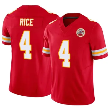Youth Kansas City Chiefs Rashee Rice Red Limited Vapor F.U.S.E. Jersey By Nike