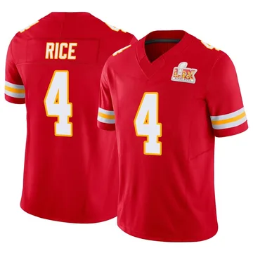 Youth Kansas City Chiefs Rashee Rice Red Limited Vapor F.U.S.E. Super Bowl LIX Jersey By Nike