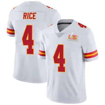Youth Kansas City Chiefs Rashee Rice White Limited Vapor Untouchable Super Bowl LIX Jersey By Nike