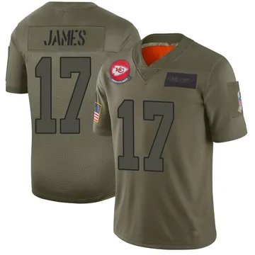Youth Kansas City Chiefs Richie James Camo Limited 2019 Salute to Service Jersey By Nike