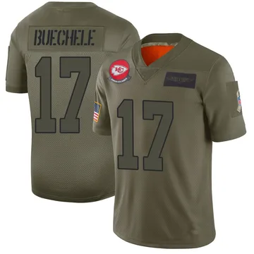 Youth Kansas City Chiefs Shane Buechele Camo Limited 2019 Salute to Service Jersey By Nike