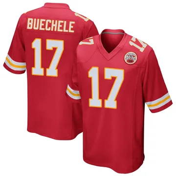 Youth Kansas City Chiefs Shane Buechele Red Game Team Color Jersey By Nike