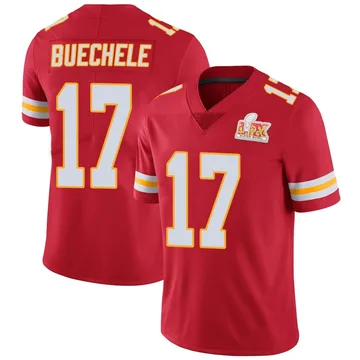 Youth Kansas City Chiefs Shane Buechele Red Limited Team Color Vapor Untouchable Super Bowl LIX Jersey By Nike