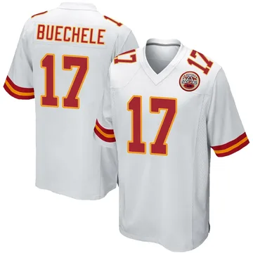Youth Kansas City Chiefs Shane Buechele White Game Jersey By Nike