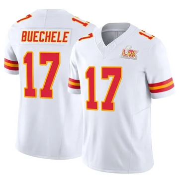 Youth Kansas City Chiefs Shane Buechele White Limited Vapor F.U.S.E. Super Bowl LIX Jersey By Nike