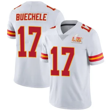 Youth Kansas City Chiefs Shane Buechele White Limited Vapor Untouchable Super Bowl LIX Jersey By Nike