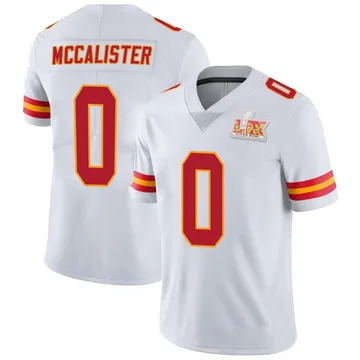 Youth Kansas City Chiefs Tanner McCalister White Limited Vapor Untouchable Super Bowl LIX Jersey By Nike