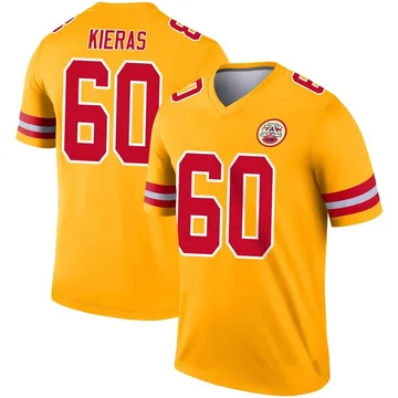 Youth Kansas City Chiefs Tautvydas Kieras Gold Legend Inverted Jersey By Nike