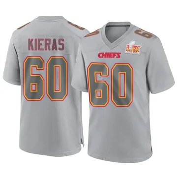 Youth Kansas City Chiefs Tautvydas Kieras Gray Game Atmosphere Fashion Super Bowl LIX Jersey By Nike