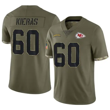 Youth Kansas City Chiefs Tautvydas Kieras Olive Limited 2022 Salute To Service Jersey By Nike