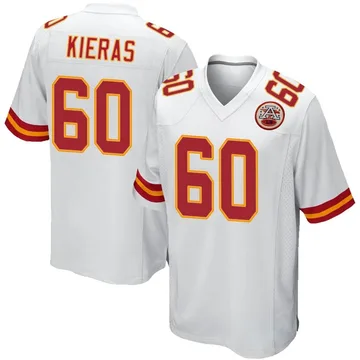 Youth Kansas City Chiefs Tautvydas Kieras White Game Jersey By Nike