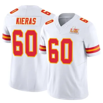Youth Kansas City Chiefs Tautvydas Kieras White Limited Vapor F.U.S.E. Super Bowl LIX Jersey By Nike
