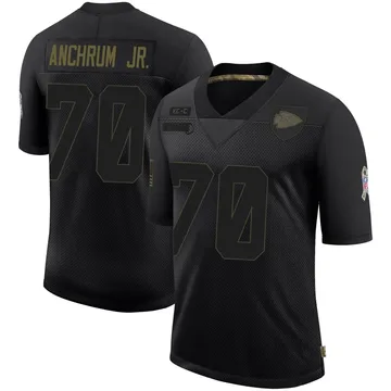 Youth Kansas City Chiefs Tremayne Anchrum Jr. Black Limited 2020 Salute To Service Jersey By Nike