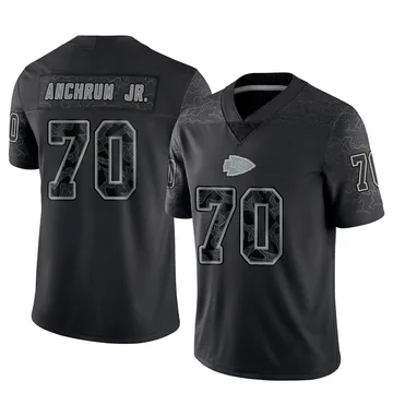 Youth Kansas City Chiefs Tremayne Anchrum Jr. Black Limited Reflective Jersey By Nike
