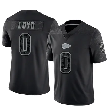 Youth Kansas City Chiefs Xavier Loyd Black Limited Reflective Jersey By Nike