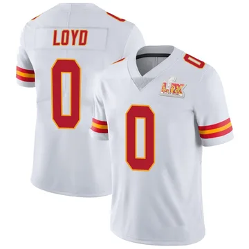 Youth Kansas City Chiefs Xavier Loyd White Limited Vapor Untouchable Super Bowl LIX Jersey By Nike